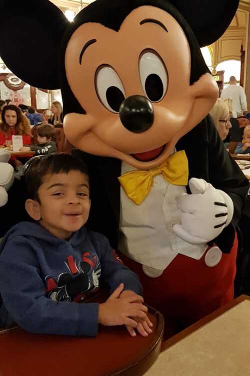 Hashir Disneyland Hashir visiting Disneyland, aged three